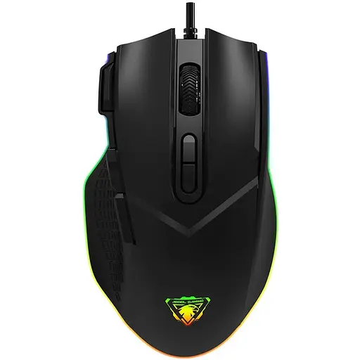 Дротова миша Jedel GM800 ігрова з RGB підсвічуванням чорний - фото 1