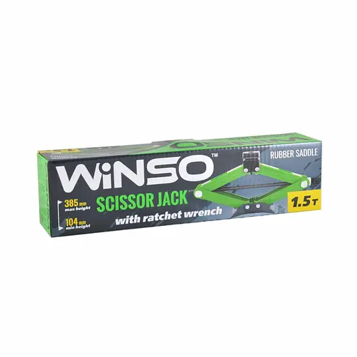 Домкрат ромбовий Winso гумова подушка висота підйому 104-385 мм 1.5 т - фото 4
