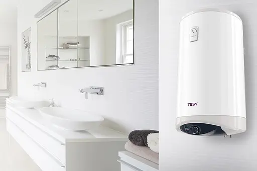 Tesy Водонагреватель электр. Modeco Ceramic круглый с теплообменником GCV9SL 1004724D C21 TS2RCP 100л 24кВт белый - фото 4