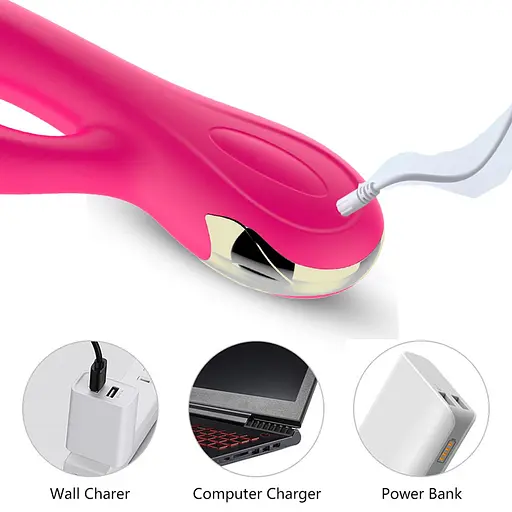 Вібратор-кролик B - Series Fox, 20.4 см (рожевий) - фото 6