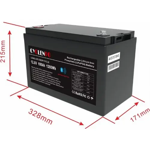 Аккумулятор Cyclen 12.8V 100AH LiFePo4 (подогрев/Bluetooth) - фото 7