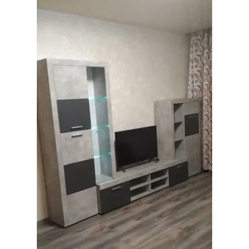 Модульна стінка для вітальні Гербор Альпін (4 елементи) Бетон ательєр + Антрацит (GRB-1893) - фото 3