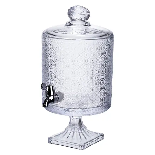 Лимонадниця Lace 4.5л з краном HP-19-287 лимонадник для напоїв диспенсер прозорий глек Yiwu HP-19-287 - фото 1