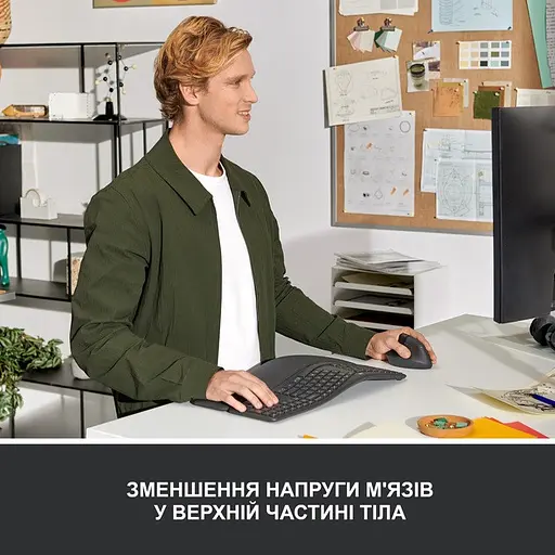 Вертикальная беспроводная мышь Logitech Lift Left Vertical Ergonomic Wireless + Bluetooth (910-006474) - фото 9
