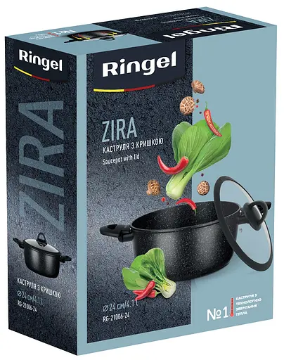 Кастрюля RINGEL Zira (4.1 л) 24 см (6865315) - фото 7