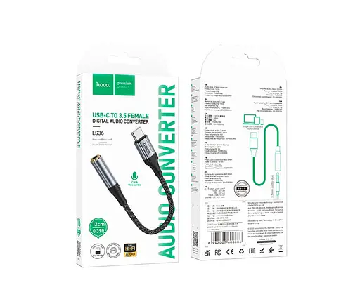 Конвертер звука Hoco LS36 Fresh Digital Type-C to 3.5 - фото 4