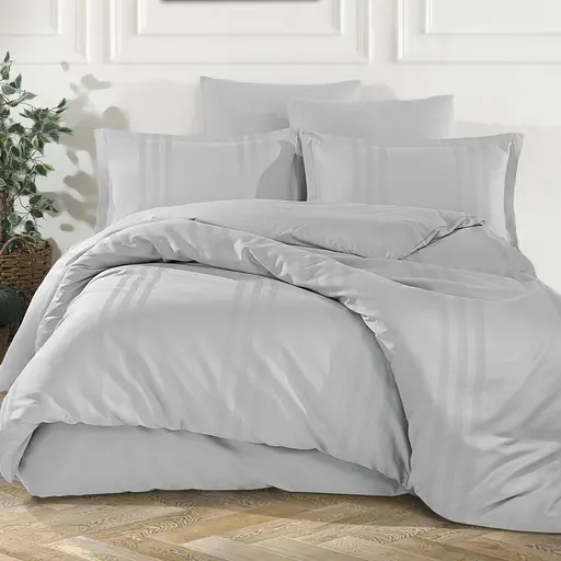 Постільна білизна Melkor V7 A.Gri Ранфорс Жаккард Clasy pbe0052069 - фото 1