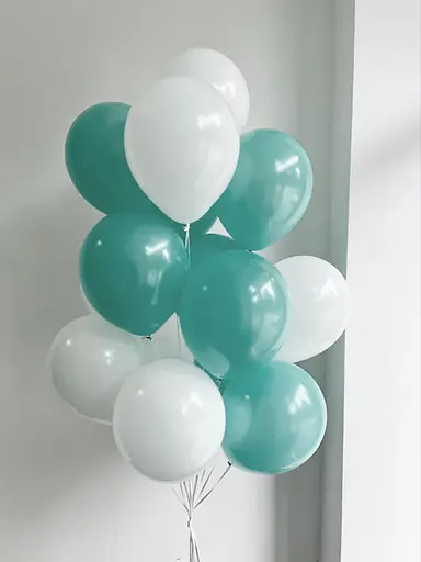 Шарик воздушный латексный 30 см (100) тиффани, матовый, IDEA7-DL-009 - фото 4