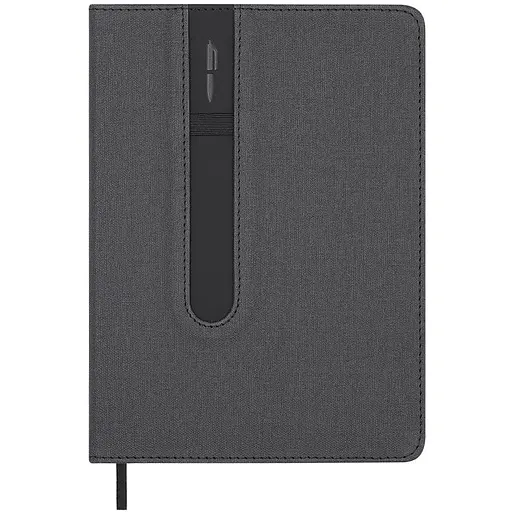 Щоденник датований Buromax Elegante 2026 A5 штучна шкіра/поролон чорний (BM.21113-01)