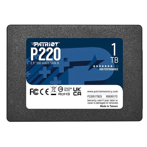 SSD накопичувач Patriot P220 1TB 2.5 7mm SATAIII