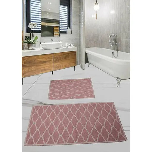 Набір килимків для ванної кімнати Diva Kidi Pink 60 x 100 + 50 x 60