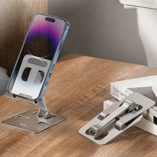 Настільний тримач-підставка Hoco DH14 похила срібляста - фото 7