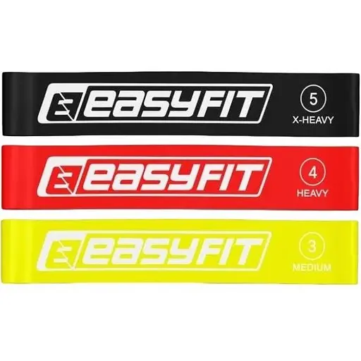 Гумки для фітнесу EasyFit набір 3 шт. (EF-1812) - фото 1