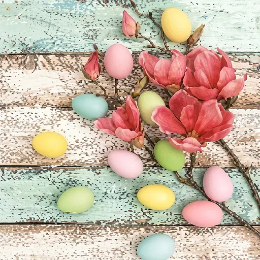 Серветки паперові Silken пасхальні Пасхальна магнолія 33 x 33 см 18 шт. - фото 1