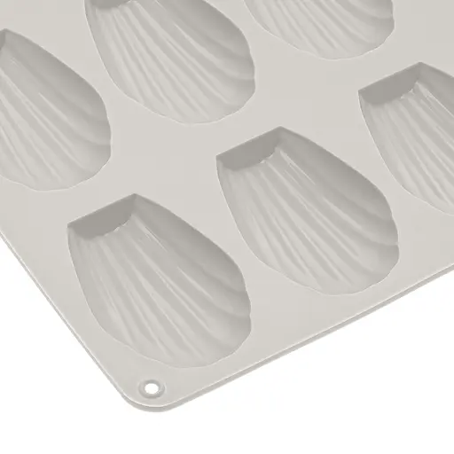 Форма силиконовая для выпечки печенья Мадлен на 18 ракушек 32х24х1.4 см C381, Kitchen Master Серый 87173 - фото 10