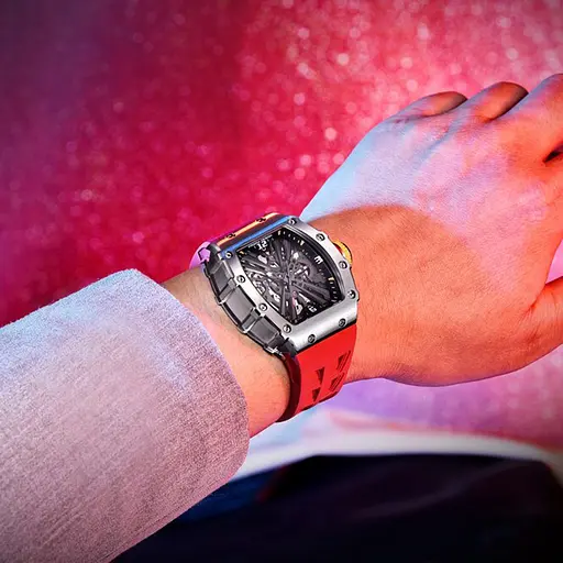 Наручные часы мужские PD-1738 Silver-Red Pagani Design acs0031171 - фото 2