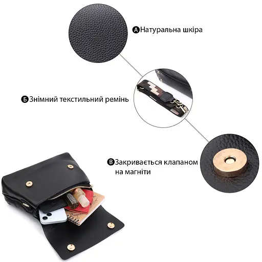 Кожаная женская сумка Vintage 26х17х9.5 см sum0026617 - фото 4