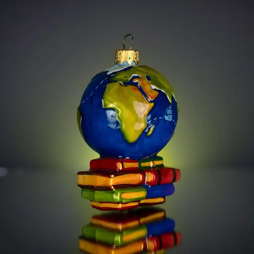 Ялинкова прикраса Різдвяні історії Глобус мандрівника скло (4820001045277) - фото 2