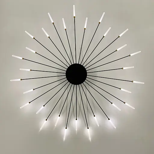 Уникальная потолочная люстра на 30 лучей Ø 116 см Ст. 8838/30 BK | Line F - фото 5