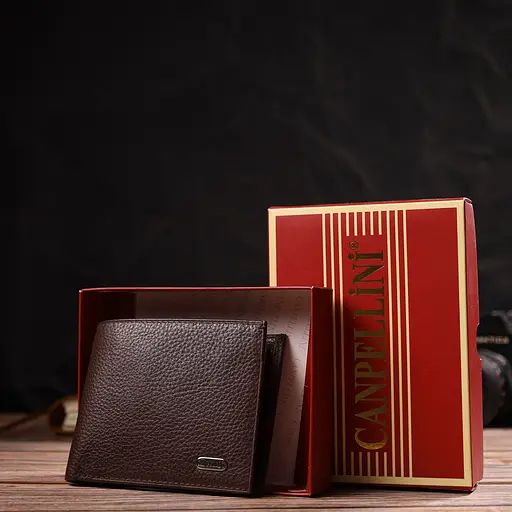 Мужской кожаный кошелек Canpellini 11.5х9.5х2 см acs0025681 - фото 8