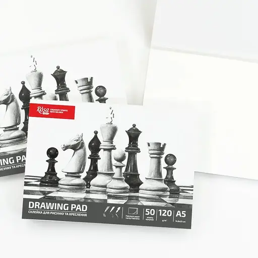 Склейка для рисунка Rosa Studio Шахматы 120г/м2 50л - фото 3