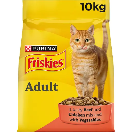 Сухой корм для котов Friskies с говядиной, курицей и овощами 10 кг