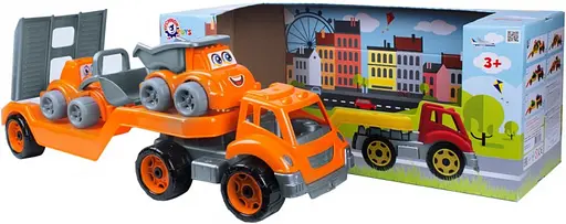 Машина автовоз із будмайданчиком ТехноК, 3930 - фото 2