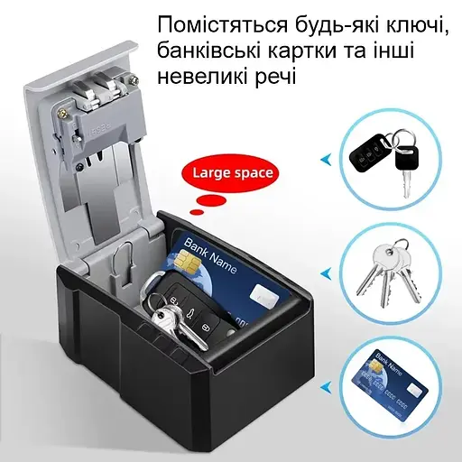 Мини-сейф Nectronix CH-817P для ключей с кодовым замком антивандальный - фото 4