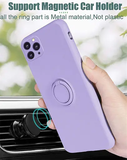 11 pro max бузковий Чохол Rokmym для iPhone 11 Pro Max з рідкого силікону, чохол для iPhone 11 Pro Max - фото 4