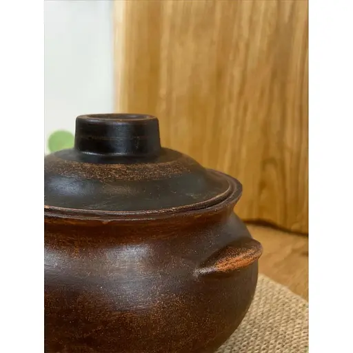 Горшок под жаркое керамический (глиняный) Гладкий 600 мл - фото 3