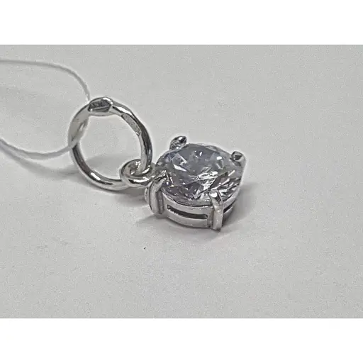 Срібна підвіска Premium з фіанітом. 3067 - фото 2