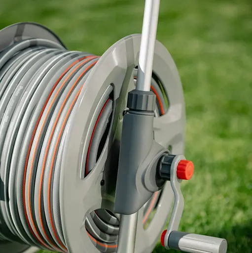 Металевий візок зі шлангом Bradas WHITE LINE 1/2" 50 м та аксесуарами комплект для поливу SILVER PRO SET (WL-AG33350SET1) - фото 4