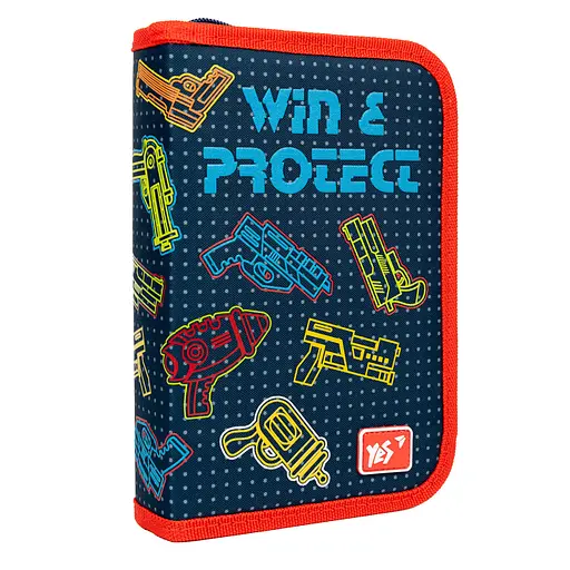 Шкільний пенал твердий Yes одинарний з двома клапанами HP-04 Blaster - фото 1