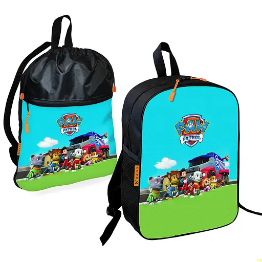 Школьный рюкзак детский Щенячий патруль + Сумка для обуви спортивной формы рюкзак-мешок мальчику (01908)