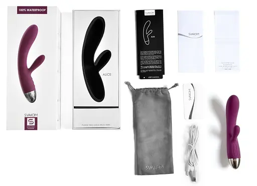 Вибратор Svakom Alice 17.6 см фиолетовый - фото 6