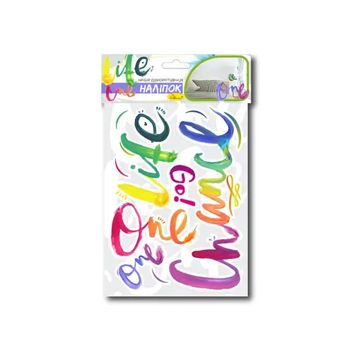 Набор декоративных наклеек А3 "One life" Апельсин НДН-03-3 - фото 1