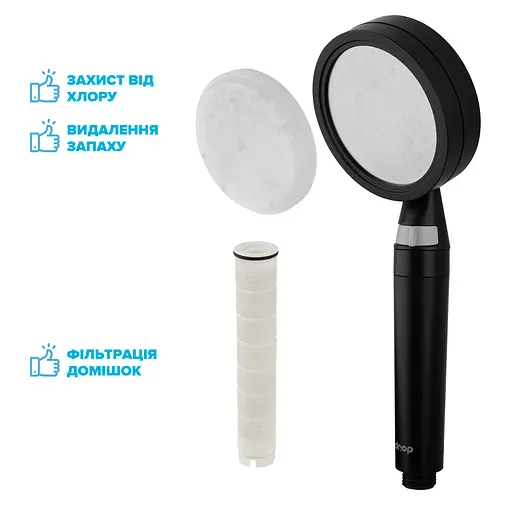 Фильтрующая душевая лейка Drop SPA1F-NANO100BF с Nano SPA потоком - Экономия 66% - фото 2