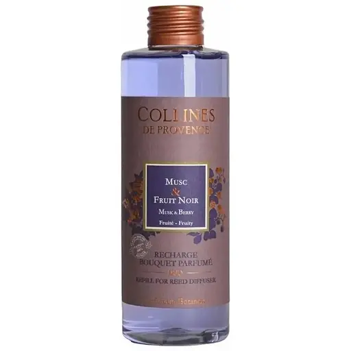 Наполнитель для аромадиффузора Collines de Provence мускус и ягоды 200 мл