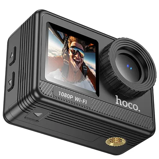 Экшн-камера Hoco DV103 Dual color screen sports camera Black - фото 2
