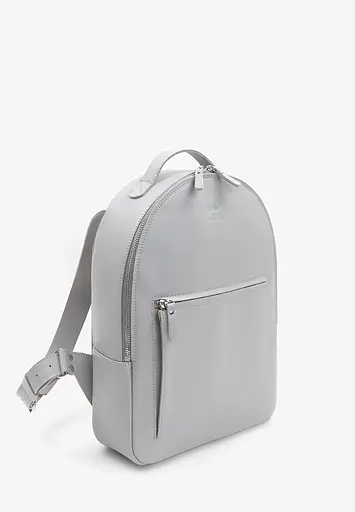 Кожаный рюкзак Groove M серый краст - фото 3