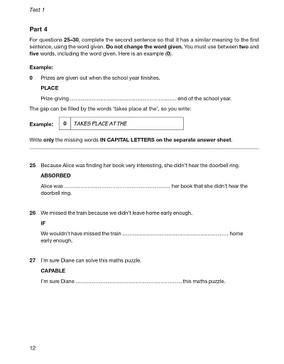 B2 First for Schools 4 Student's Book without Answers Authentic Practice Tests - фото 7