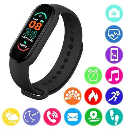 Смарт-браслет Smart Band M6 чорний - фото 5