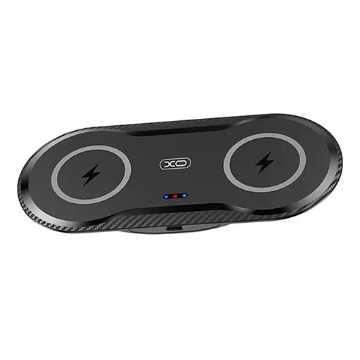 Бездротовий зарядний пристрій XO WX025 20 вт для 2 пристроїв wireless fast charger чорний - фото 3