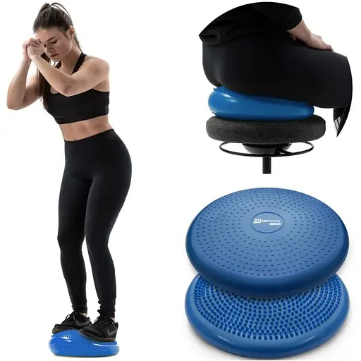 Балансировочная подушка Hop-Sport HS-R034BC синяя - фото 5