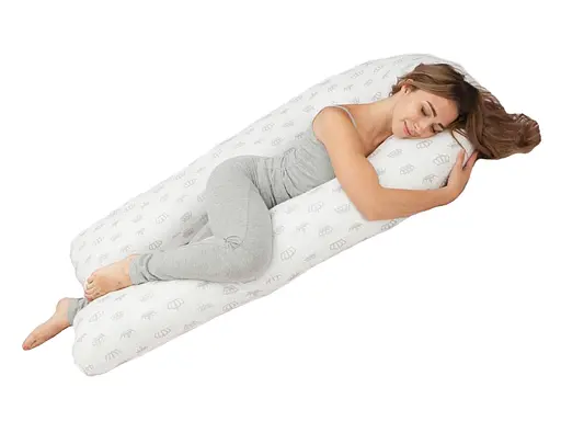 Подушка для вагітних Moontime "Корони на білому" - фото 1