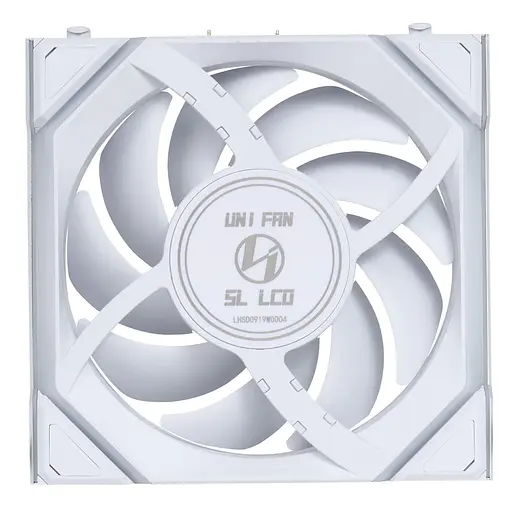 Вентилятор Lian Li Uni Fan SL Wireless LCD 120-3 Reverse White (G99.12RSLLCD1W3W.00) - фото 4