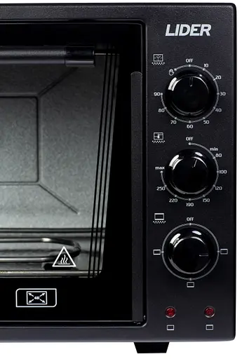 Духовка Lider 4823 ECO BLACK-RED - фото 5