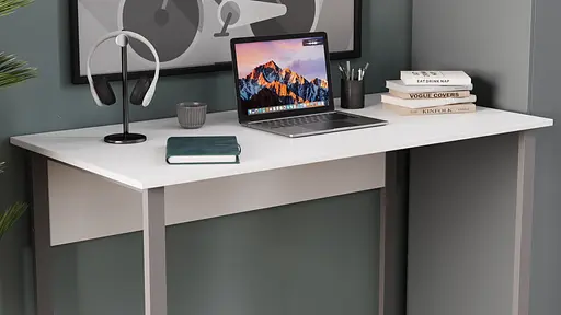 Комп'ютерний стіл Ferrum-decor Раян 75x120x60 білий ДСП Дуб Сонома 16мм (FRD-101132)