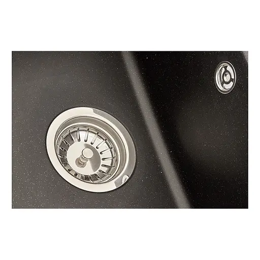 Кухонна мийка Zerix ZS-6250S-14 Black metallic ZX4594, Чорний матовий - фото 4