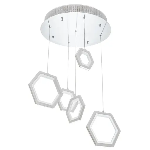 Світильник стельовий підвісний світлодіодний для холу BR-936S/44W LED WH Brille 23-493